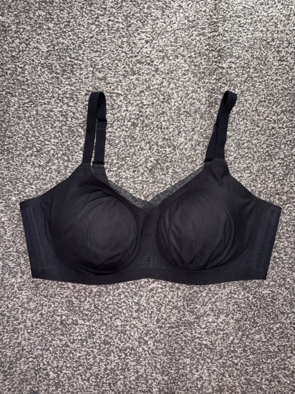 Honeylove CrossOver Wireless Seamless Bra Black Vamp Size 2X 42 C/D